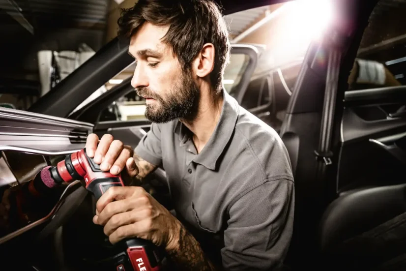 FLEX PXE 80 12-EC/2.5 SET - Chytrá AKU mini leštička (12 V)