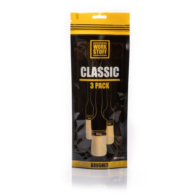Work Stuff Detailing Brush Classic 3-pack - Sada detailingových štětců