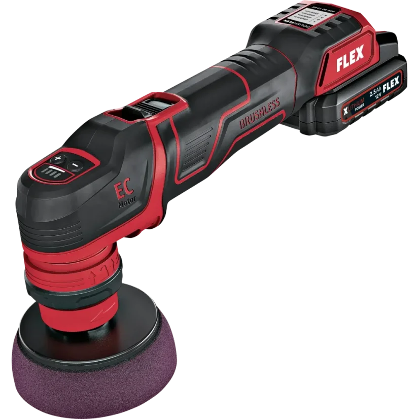 FLEX PXE 80 12-EC/2.5 SET - Chytrá AKU mini leštička (12 V)