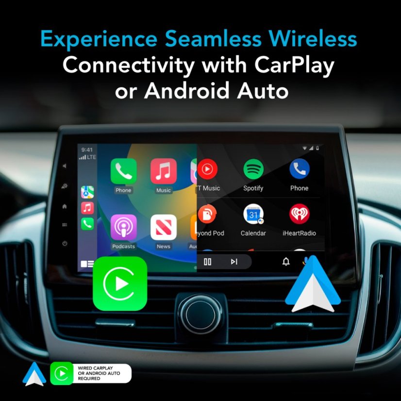 AutoSky 2in1 Wireless CPAA Adapter - Adaptér pro Apple CarPlay / Android Auto