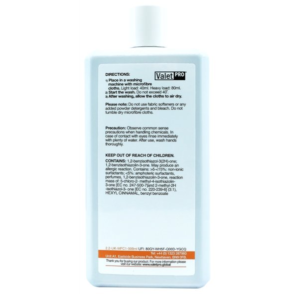 ValetPro Microfibre Reviver - Přípravek pro praní mikrovláken (500 ml)