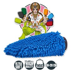 Nuke Guys Chenille Blue - Mikrovláknová mycí rukavice