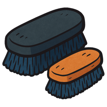 Kartáče na textil a kůži