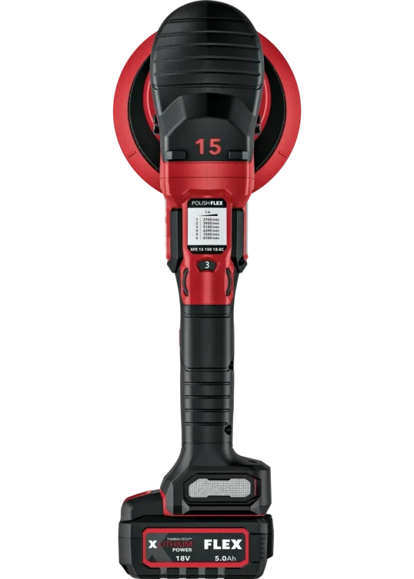 FLEX XFE 15 150 18-EC SET - Aku excentrická leštička s volným pohybem (18 V)