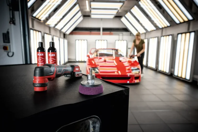 FLEX PXE 80 12-EC/2.5 SET - Chytrá AKU mini leštička (12 V)