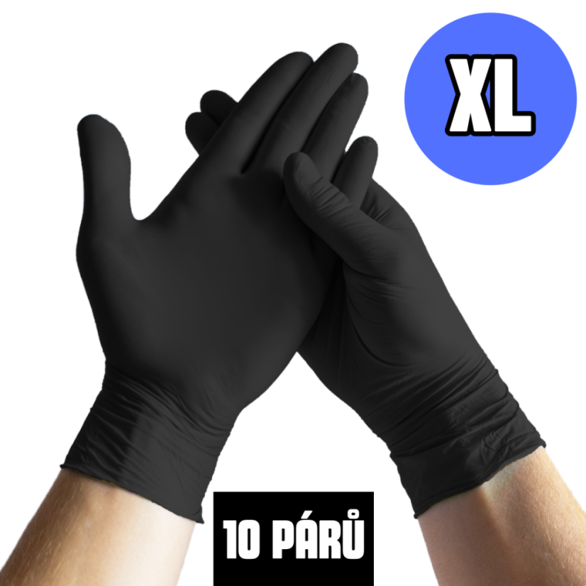 DS STRONG3 - Nitrilové rukavice vel. XL (10 párů)