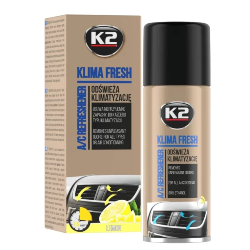 K2 Klima Fresh - Neutralizátor zápachu a čistič klimatizace - Parfemace:: Lemon - citron