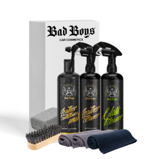 Bad Boys Leather Pack+ - Sada na čištění koženého interiéru a oken