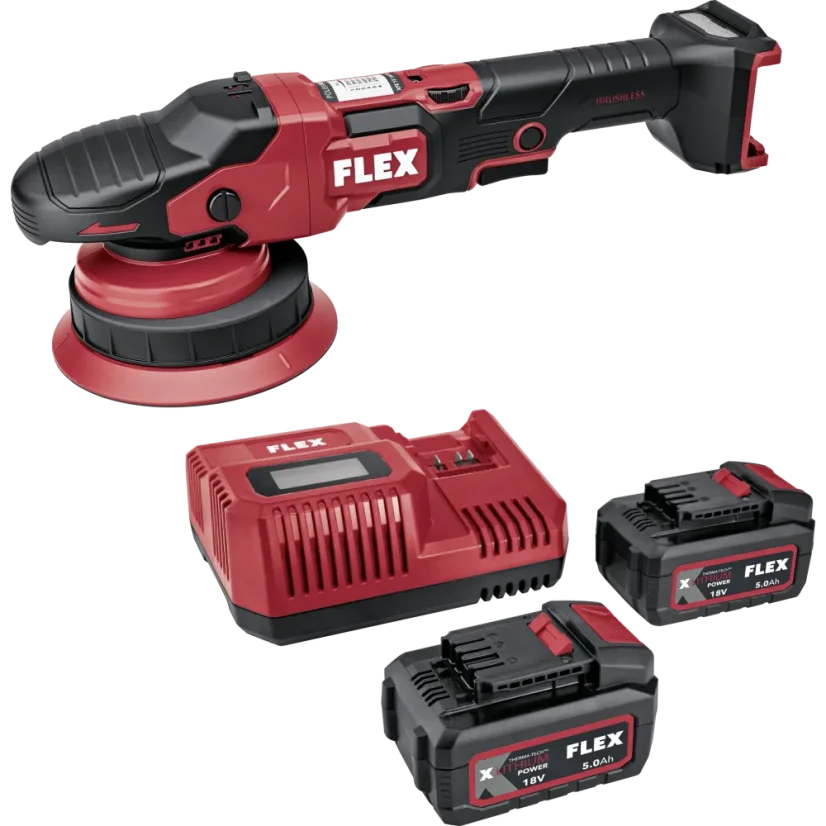 FLEX XFE 15 150 18-EC SET - Aku excentrická leštička s volným pohybem (18 V)