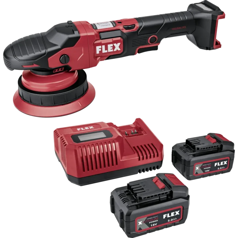 FLEX XCE 8 150 18-EC SET - Aku excentrická leštička s permanentní rotací (18 V)