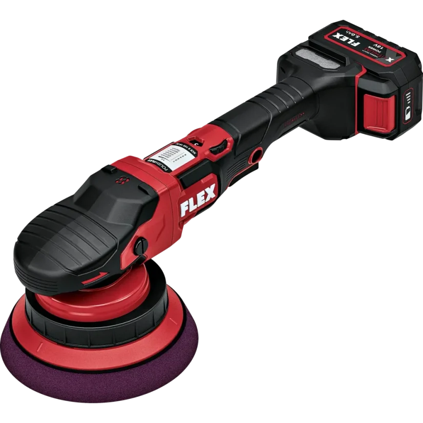 FLEX XCE 8 150 18-EC SET - Aku excentrická leštička s permanentní rotací (18 V)