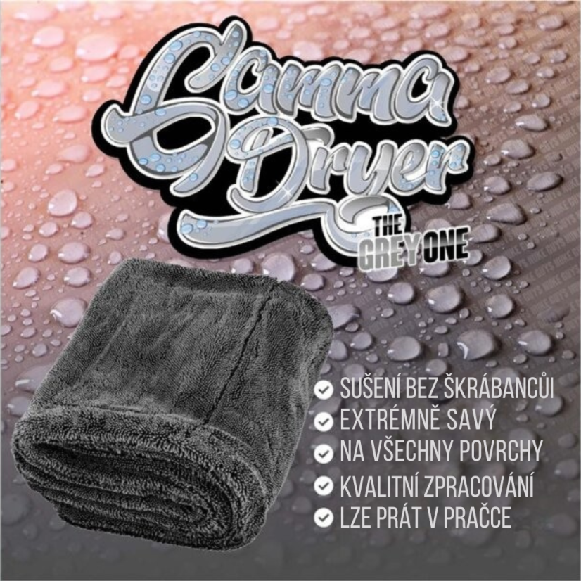 Nuke Guys GAMMA DRYER Gray - Sušící ručník (1400 GSM) - Rozměry:: 40 x 40 cm