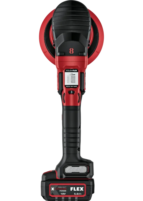 FLEX XCE 8 150 18-EC SET - Aku excentrická leštička s permanentní rotací (18 V)