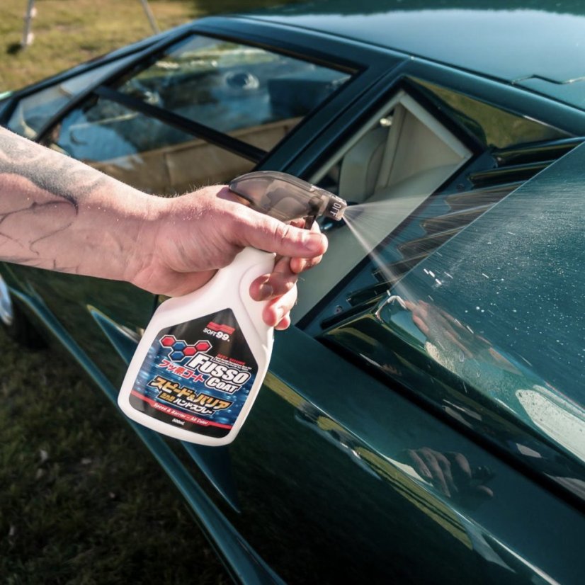 SOFT99 Fusso Coat Speed & Barrier - Syntetický vosk ve spreji (500 ml)