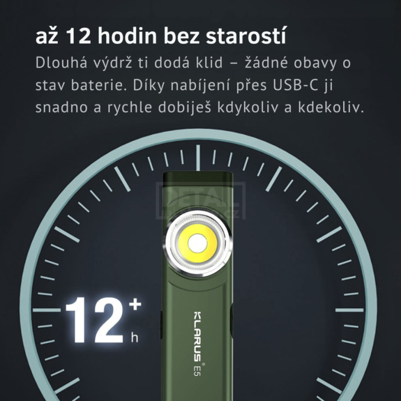 KLARUS E5 Compact Dual Light - Kompaktní inspekční svítilna (600 lm)