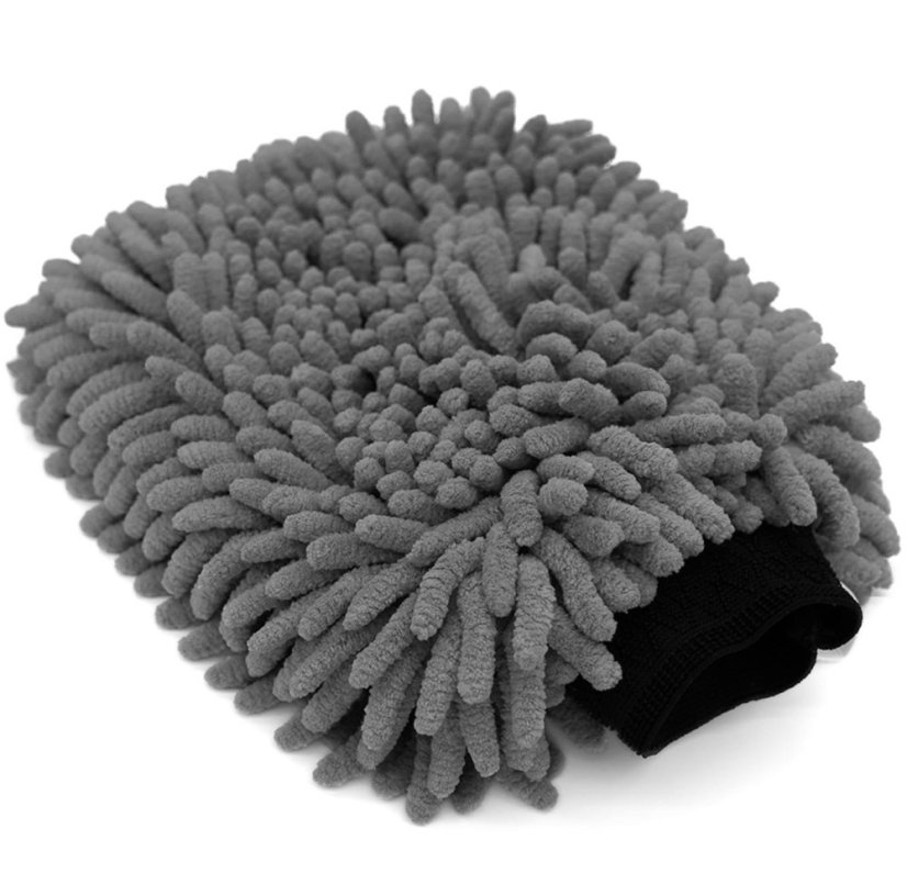 The Collection Chenille Wash Mitt (Dark Grey) - Mycí rukavice